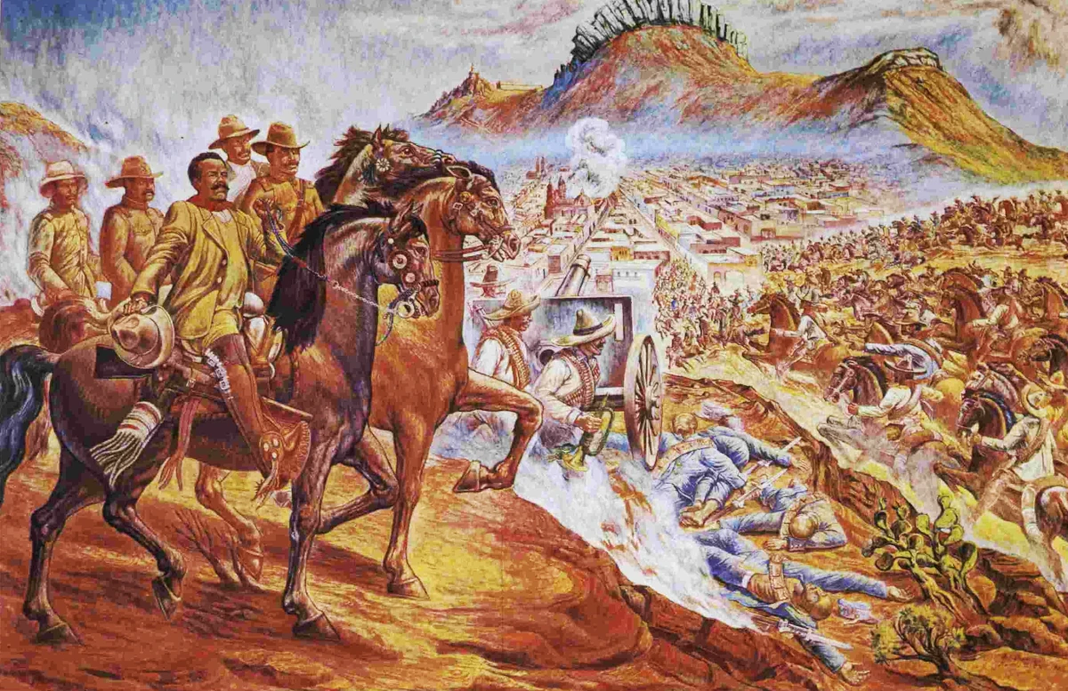 La marcha de Zacatecas, con sus notas desfilaban las tropas de Villa