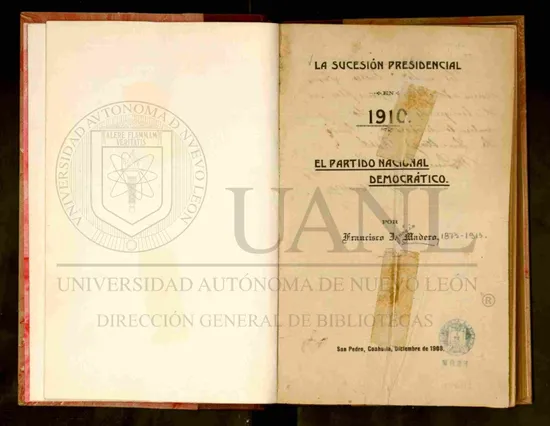 La sucesión presidencial en 1910