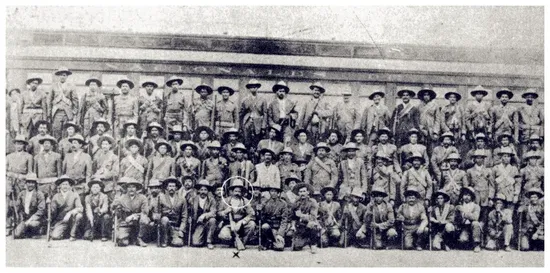 Francisco Villa y su escolta