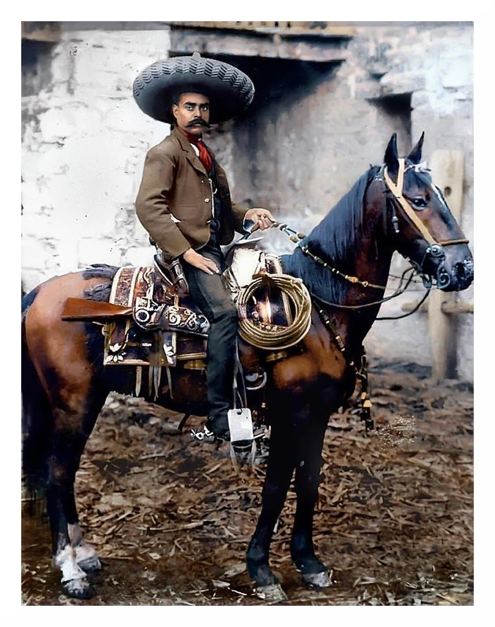 Emiliano Zapata a caballo